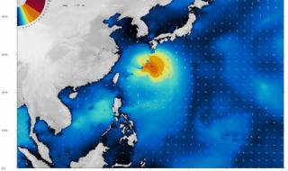 上海附近的海滩 上海5人被海浪卷走